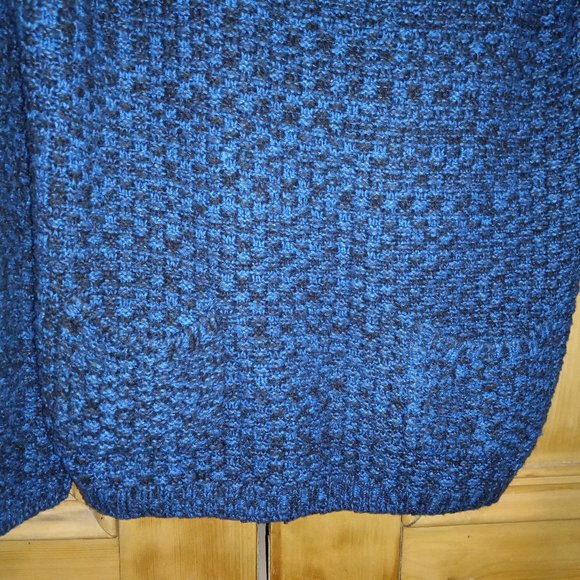 Maurices Royal Blue & Black Knit Sweater W/Pockets Size L (T-332) - Picture 6 of 10